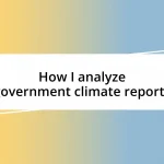 How I analyze government climate reports