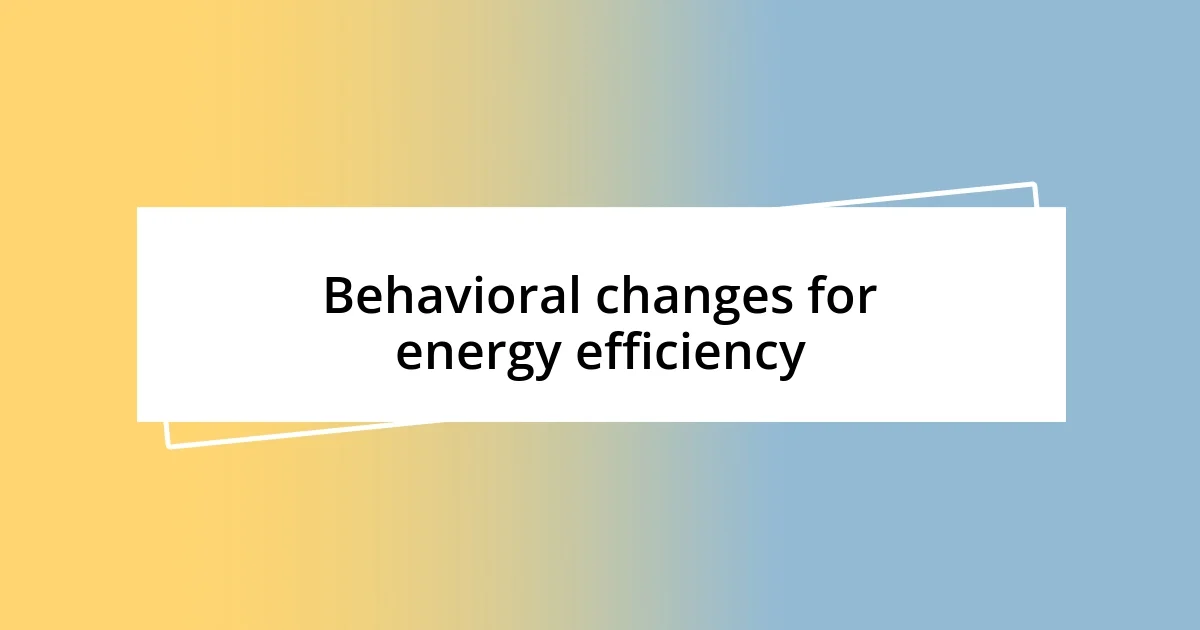 Tracking and measuring energy usage